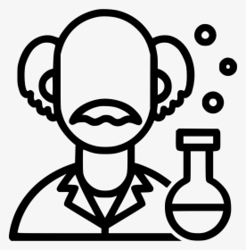 Scientist Einstein Knowledge Mad Scientific Science - Scientist Icon Png, Transparent Png, Transparent PNG