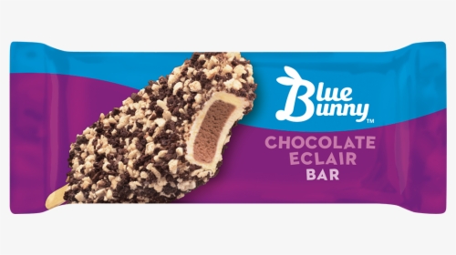 Chocolate Eclair Bar - Blue Bunny Chocolate Eclair, HD Png Download, Transparent PNG