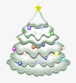 White Christmas Tree Animated, HD Png Download, Transparent PNG