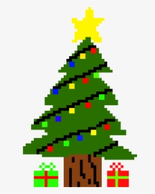 Christmas Tree Pixel Art Png, Transparent Png, Transparent PNG