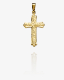 Trefoil Cross - Liontin Salib Batu Emas Kuning, HD Png Download, Transparent PNG