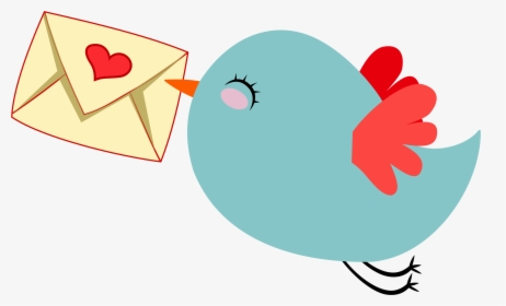Graphic Free Download Clipart Mail Carrier Bird Big - Cute Mailing Clipart, HD Png Download, Transparent PNG
