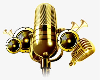 Retro Microphone , Png Download - Transparent Background Gold Microphone, Png Download, Transparent PNG