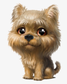Cute Puppies Free Png - Cute Yorkshire Terrier Drawing, Transparent Png, Transparent PNG