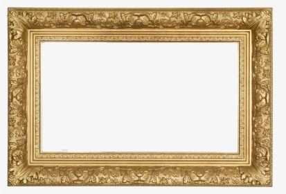 Wooden Border Frames Png Free Images - Long Wide Gold Frame, Transparent Png, Transparent PNG