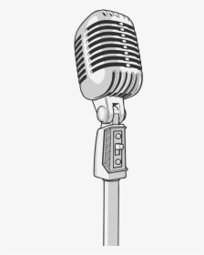 Microphone Wall Decal Sticker - Transparent Background Microphone Cartoon Png, Png Download, Transparent PNG
