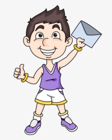 Mail Boy Clip Arts - Boy Pointing An Object Clipart, HD Png Download, Transparent PNG