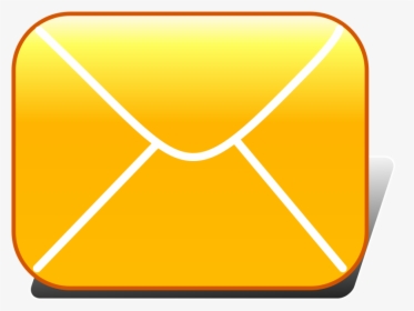 Free E-mail - Email Symbol Yellow Colour, HD Png Download, Transparent PNG