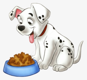 Dalmatian - Dog Eating Clipart, HD Png Download, Transparent PNG