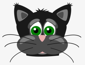 Sad Cat Face Clipart, HD Png Download, Transparent PNG
