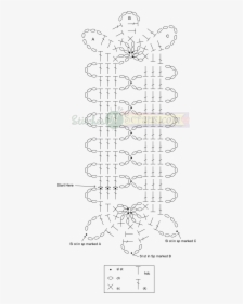 Bruges Lace Napkin Ring Chart - Line Art, HD Png Download, Transparent PNG