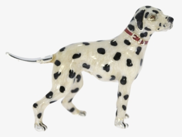 Sterling Silver & Enamel Small Dalmatian Dog By Saturno - Dalmatian, HD Png Download, Transparent PNG