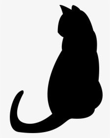 Cat Png - Black Cartoon Cat Png, Transparent Png, Transparent PNG