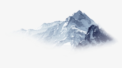 Mountain Snowflake Hazy Mountains Free Hq Image Clipart - Snow Mountain Background Png, Transparent Png, Transparent PNG