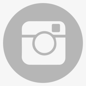 White Instagram Icon Png - Grey Circle Instagram Logo, Transparent Png, Transparent PNG