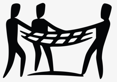 Free Clipart Of A Team Holding A Net - Safety Net Clipart, HD Png Download, Transparent PNG