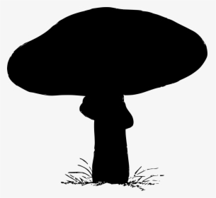 Mushroom Silhouette Png, Transparent Png, Transparent PNG