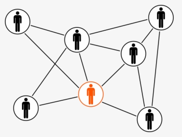 Linked, Connected, Network, Team, Teamwork, Black, - Icon For Influencer Marketing, HD Png Download, Transparent PNG
