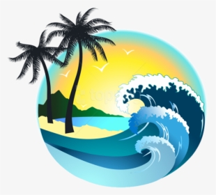 Free Png Download Summer Sea Decor Clipart Png Photo - Beach Wave Wave Clipart, Transparent Png, Transparent PNG