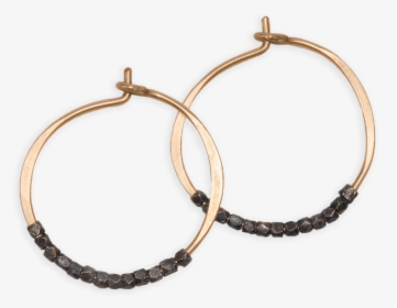Oxidized Bead Hoops - Earrings, HD Png Download, Transparent PNG