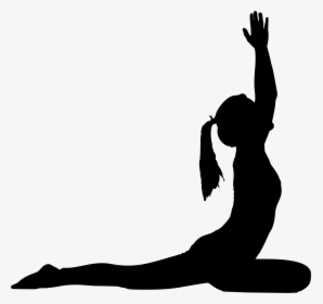 Yoga Pose Silhouette Png, Transparent Png, Transparent PNG