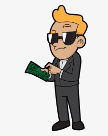 Man Holding Money Clipart, HD Png Download, Transparent PNG