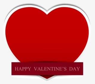 Red Valentines Day Heart Clip Art - Heart, HD Png Download, Transparent PNG