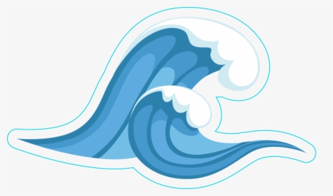 Transparent Wave Emoji Png - Wave White Background, Png Download, Transparent PNG