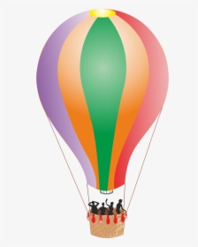 Download Air Balloon Png Clipart - Hot Air Balloon With People Clipart Png, Transparent Png, Transparent PNG