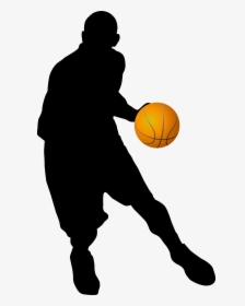 Clip Art Boy Shooting Hoops - Black Basketball Figures, HD Png Download, Transparent PNG