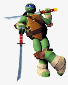 Photo Courtesy Of Nickelodeon - Teenage Mutant Ninja Turtles 2012 Leonardo, HD Png Download, Transparent PNG