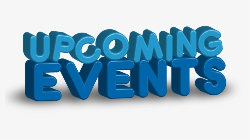Upcoming Events Graphic With Bubble Letters - Graphic Design, HD Png Download, Transparent PNG
