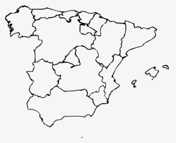 Map Of Spain Svg Clip Arts - Spain Map Clipart, HD Png Download, Transparent PNG