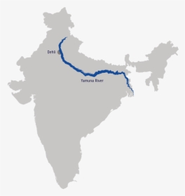 800 X 800 - River Yamuna In India Map, HD Png Download, Transparent PNG