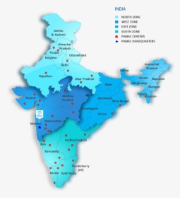 India Map With Cities Png, Transparent Png, Transparent PNG