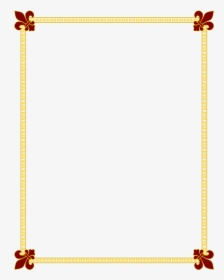 Black And Gold Border Clipart - Page Border For Boys, HD Png Download, Transparent PNG