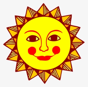 Sun Face Clip Art Sun Clipart Pictures Images Free - Spanish Sun Clipart, HD Png Download, Transparent PNG