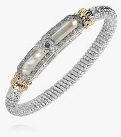 14k Gold & Sterling Silver, Mother Of Pearl Bracelet - Bracelet, HD Png Download, Transparent PNG