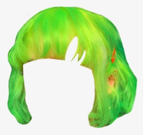 #green #neon #hair #cute #aesthetic #png #pngs #moodboard - Neon Green Aesthetic Png, Transparent Png, Transparent PNG