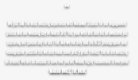 Mariah Unkel, The Bride Testimonial Quote - Parallel, HD Png Download, Transparent PNG