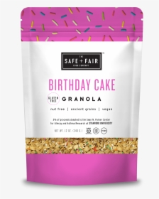 Birthday Cake Granola - Safe And Fair Granola, HD Png Download, Transparent PNG