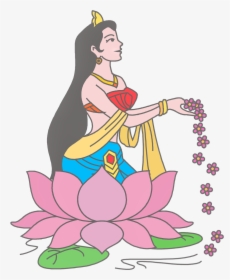 Hindu Namaskar Clip Art - Welcome Girl Clipart Png, Transparent Png, Transparent PNG