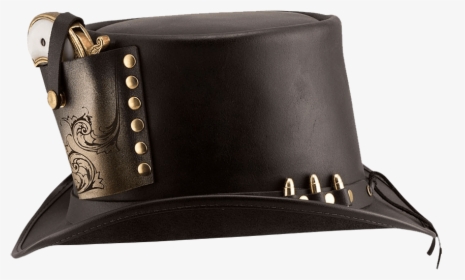 Steampunk Derringer Top Hat - Leather, HD Png Download, Transparent PNG