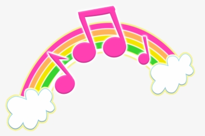 Early Years Emily - Musical Notes Png Rainbow, Transparent Png, Transparent PNG
