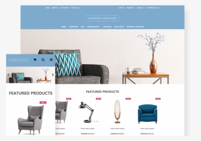 Modern Furniture - Modern Cart Website, HD Png Download, Transparent PNG