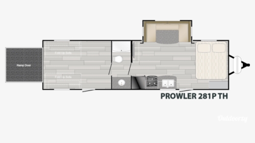 Floorplan 2020 Heartland Prowler 281th Madisonville, - Prowler 281p Th, HD Png Download, Transparent PNG