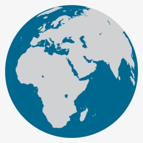 Cna Glob Icon - Black And White Globe Transparent, HD Png Download, Transparent PNG
