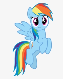 Transparent Confident Clipart - My Little Pony Rainbow Dash Flying, HD Png Download, Transparent PNG