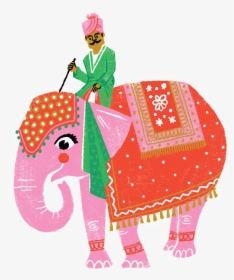 India Transparent Images - Indian Elephant Cartoon Png, Png Download, Transparent PNG