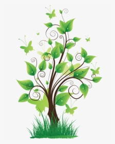 Tree With Grass Png Image - Nature Clipart Png, Transparent Png, Transparent PNG